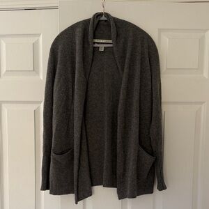 Max Studio Soft Gray Cashmere Cardigan